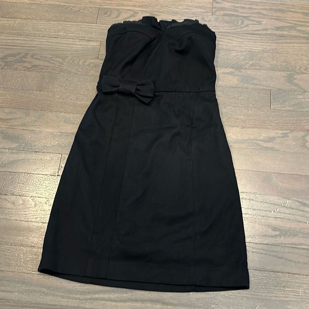 Juicy Couture Black Strapless Sweetheart Neckline Sheath Dress Size 0